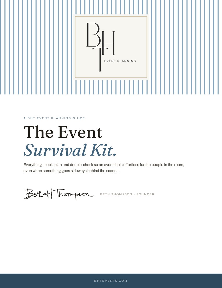 The Event Survival Kit guide cover